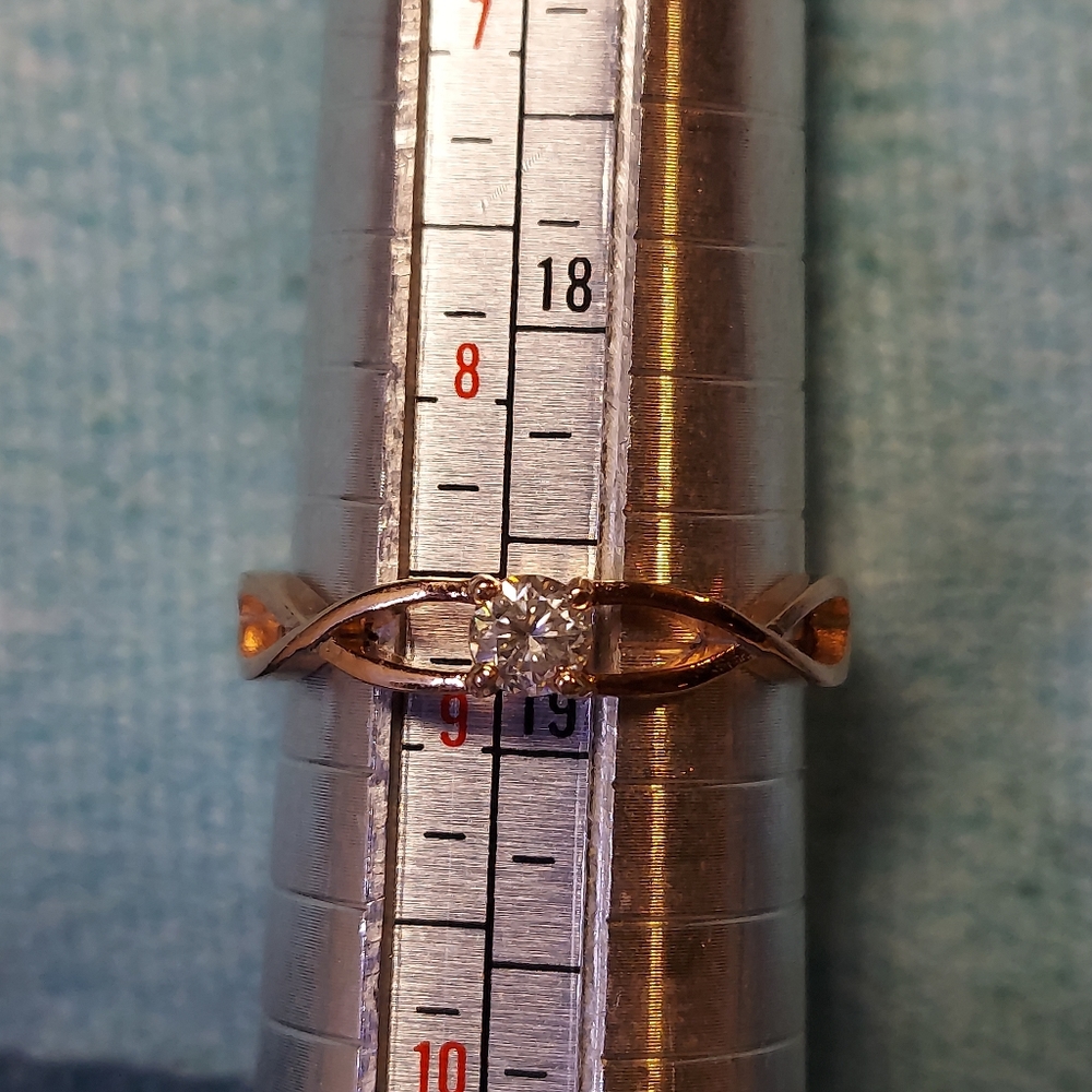 Moissanite Promise Ring - Picture 5 of 12